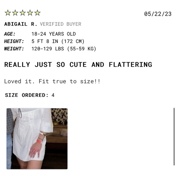 Princess Polly Fauce White Long Sleeve Lace Up Front Square Neck Swiss Dot Dress - Picture 4 of 13